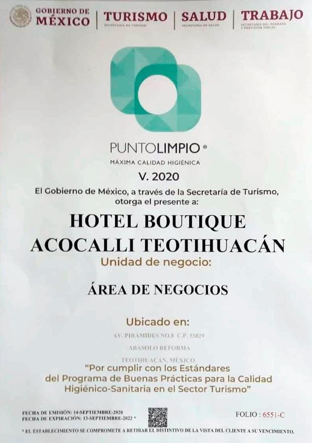 Hotel Boutique Acocalli San Juan Teotihuacán Екстериор снимка