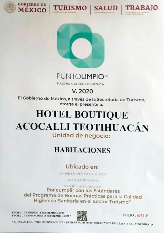 Hotel Boutique Acocalli San Juan Teotihuacán Екстериор снимка